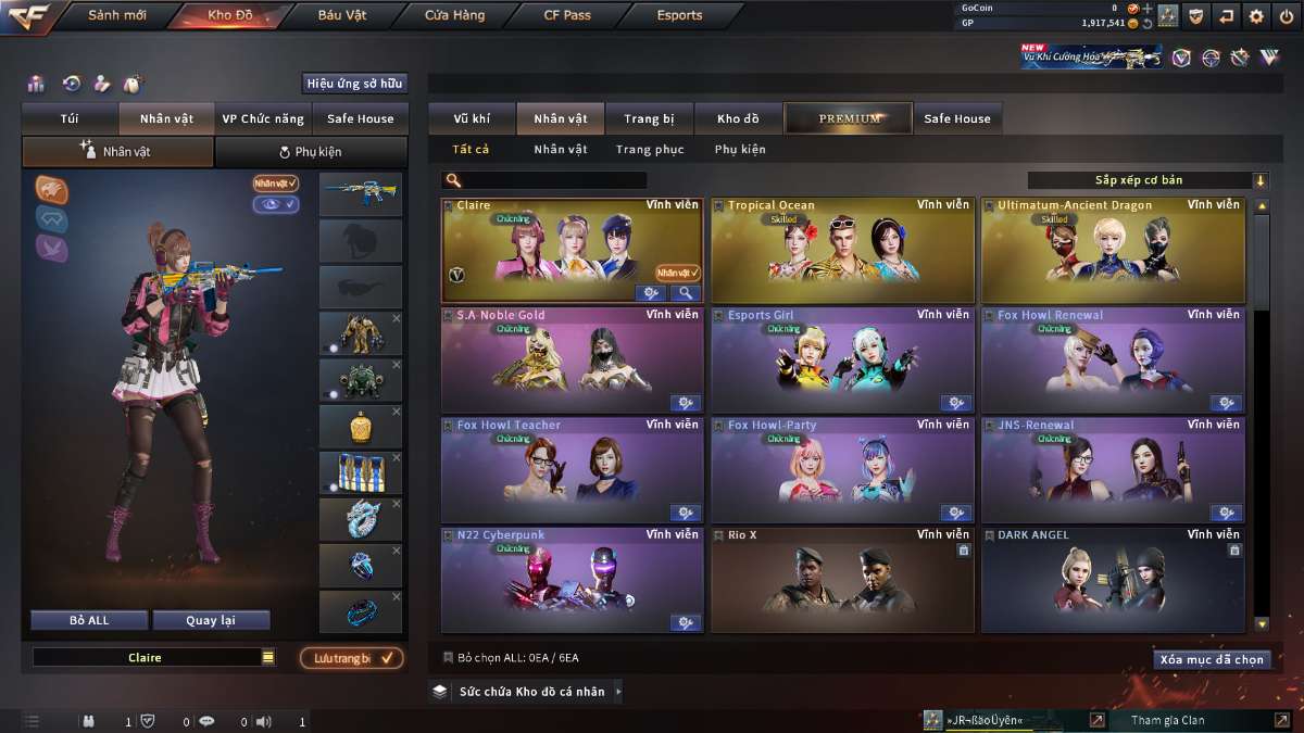 shop acc cf uy tin gia re